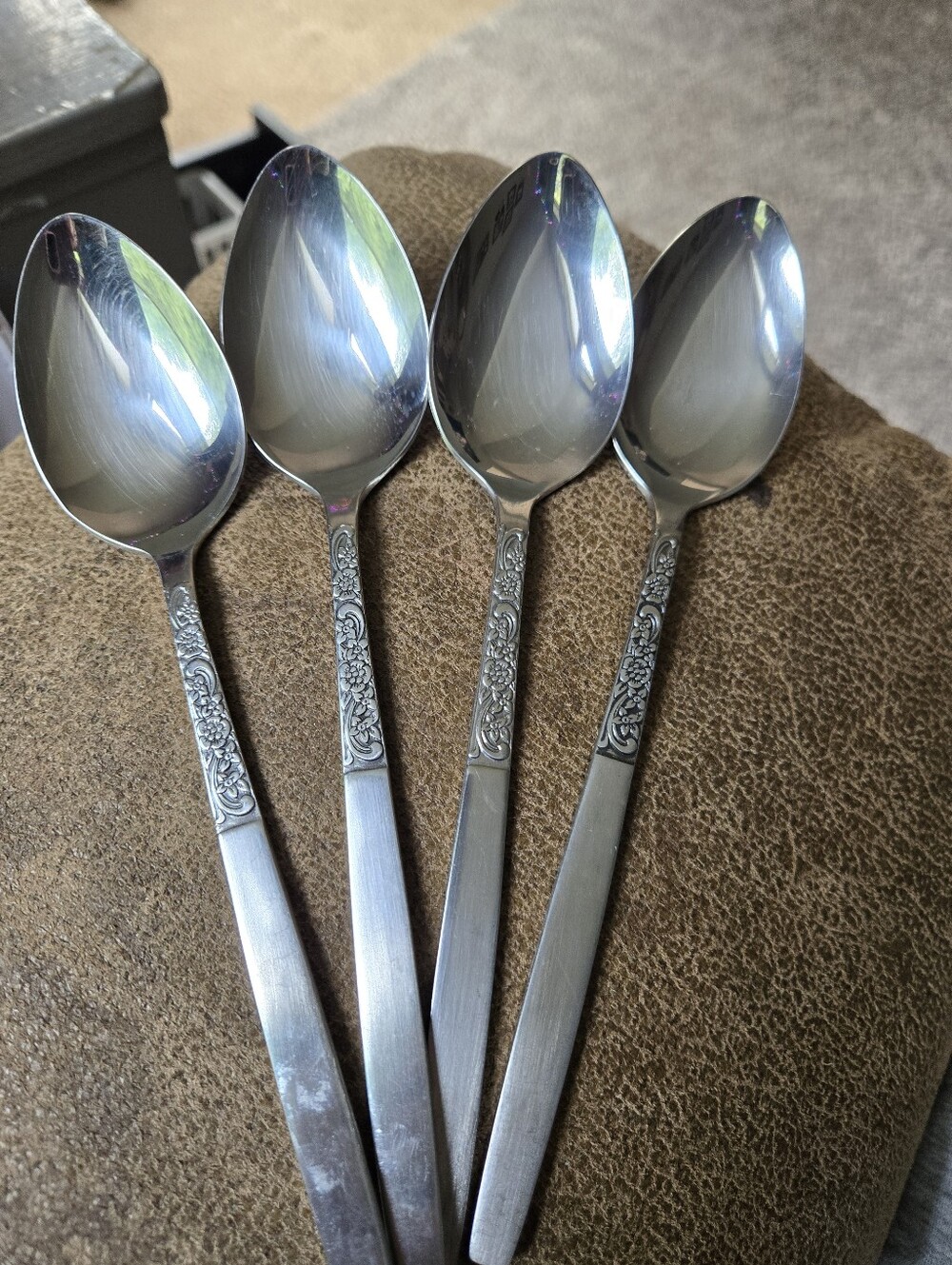 National Stainless Korea Silverware - SERENADE - Spoons Set Of 4 Vintage